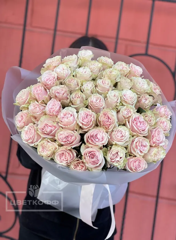 Букет из 51 розы «Пинк Мондиаль»