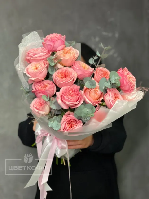 Монобукет из 15 «Пинк экспрешн»