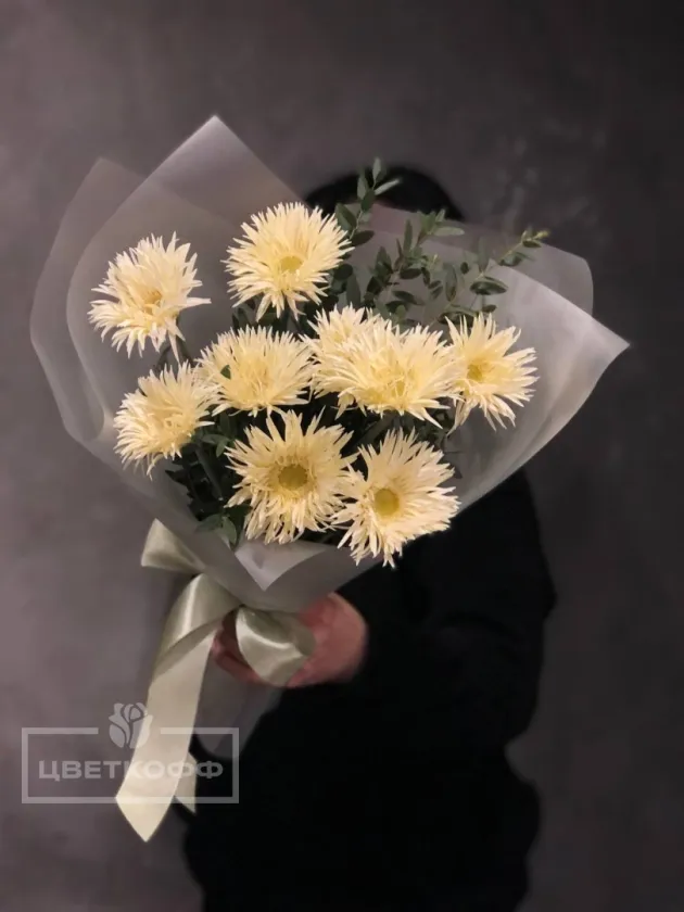 Букет из 9 сортовых гербер