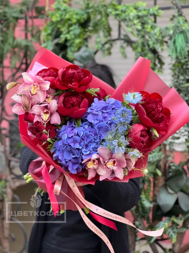 Букет «Гранатовый мусс»