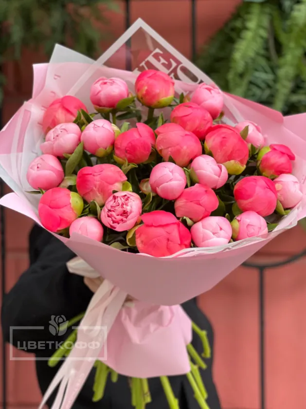 25 пионов микс