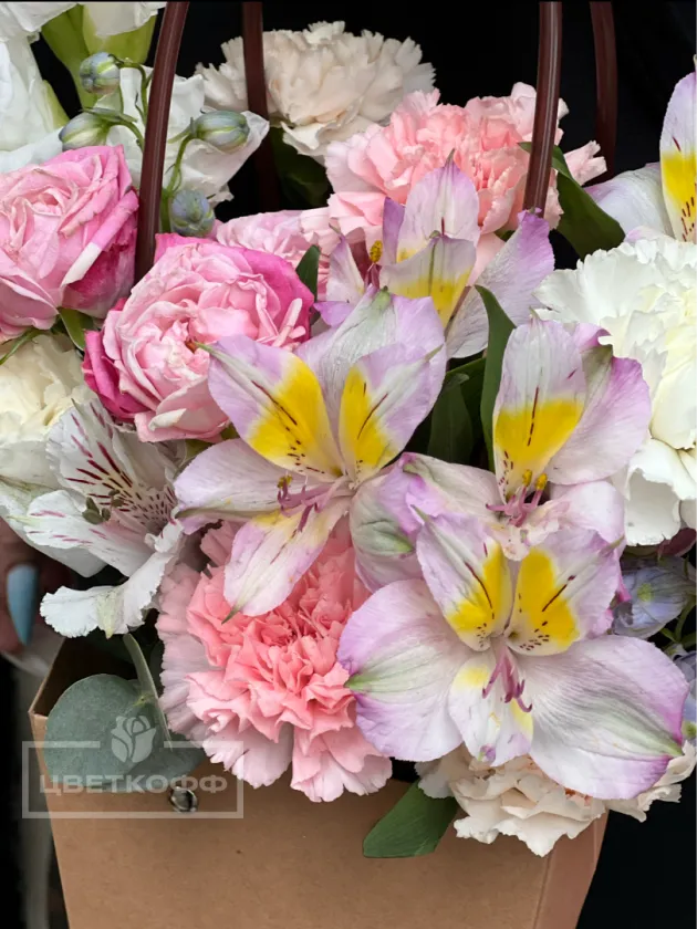 Стильная сумка с цветами №1