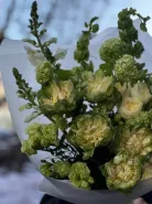 Сборный букет с пионовидной розой «Вегги»