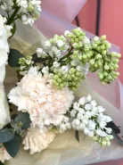 Авторский букет с пионовидными розами «Аромат весны»