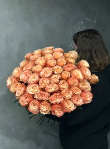 Букет из 51 розы сорта кахала от интернет-магазина цветов в 