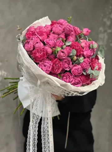 Букет "Малиновое настроение" от интернет-магазина цветов в 