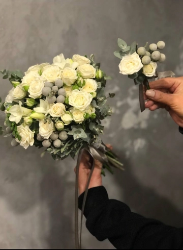 Свадебный букет №7 от интернет-магазина цветов в 