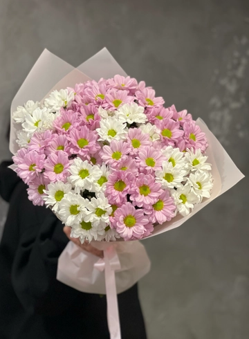 Моно из 15 кустовых хризантем  от интернет-магазина цветов в 