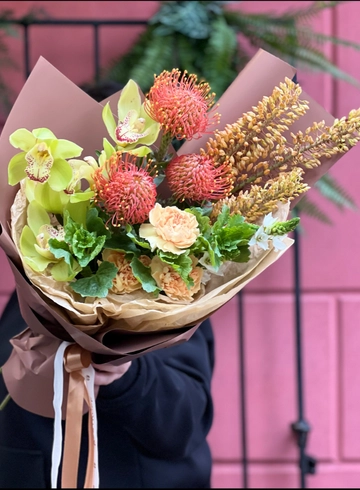 Сборный букет «Африка» от интернет-магазина цветов в 